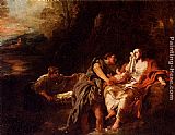 Moses Cast Into The Nile by Jean Francois de Troy
